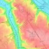 Topografische kaart Les Vertus, hoogte, reliëf