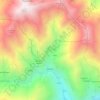 Topografische kaart Vernai, hoogte, reliëf