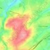 Topografische kaart La Basse-Bruyère, hoogte, reliëf