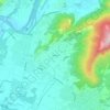 Topografische kaart Carretto, hoogte, reliëf