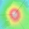 Topografische kaart Mount Karisimbi, hoogte, reliëf