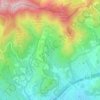 Topografische kaart La Font del Pop, hoogte, reliëf