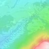 Topografische kaart La Croze, hoogte, reliëf
