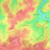 Topografische kaart Compogne, hoogte, reliëf