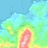 Topografische kaart Papias, hoogte, reliëf