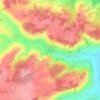 Topografische kaart Roussemeau, hoogte, reliëf