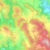 Topografische kaart Foce, hoogte, reliëf
