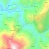 Topografische kaart Guranse, hoogte, reliëf
