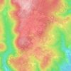 Topografische kaart Šegotići, hoogte, reliëf