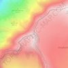 Topografische kaart Mittaghorn, hoogte, reliëf