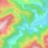 Topografische kaart La Palme, hoogte, reliëf