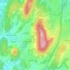 Topografische kaart En Morvan, hoogte, reliëf