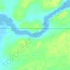Topografische kaart Roggan River, hoogte, reliëf