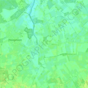 Topografische kaart Heuvel, hoogte, reliëf