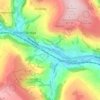 Topografische kaart Hawksclough, hoogte, reliëf