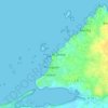 Topografische kaart Pors Ar Stréat, hoogte, reliëf