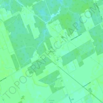 Topografische kaart Edwards, hoogte, reliëf