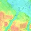 Topografische kaart La Bergeotte, hoogte, reliëf