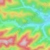 Topografische kaart Bas d'Urbeis, hoogte, reliëf