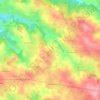 Topografische kaart La Bonélie, hoogte, reliëf