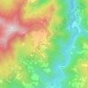 Topografische kaart Vicosoprano, hoogte, reliëf