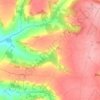 Topografische kaart Stapley, hoogte, reliëf