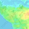 Topografische kaart La Girardière, hoogte, reliëf