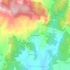 Topografische kaart Vilar dos Naraos, hoogte, reliëf