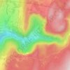 Topografische kaart Orvaz, hoogte, reliëf