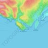 Topografische kaart Calanque d'En-Vau, hoogte, reliëf