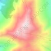 Topografische kaart Cyllene, hoogte, reliëf