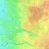 Topografische kaart L'Éventard de Pirou, hoogte, reliëf