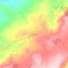 Topografische kaart Sarzeda, hoogte, reliëf