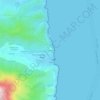 Topografische kaart Mortola, hoogte, reliëf
