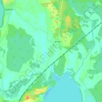 Topografische kaart Groß Quassow, hoogte, reliëf
