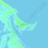 Topografische kaart Treasure Cay, hoogte, reliëf