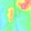 Topografische kaart كفر عبيد, hoogte, reliëf
