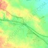 Topografische kaart Calveley, hoogte, reliëf