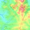 Topografische kaart Sussaute, hoogte, reliëf