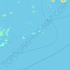 Topografische kaart Nusa Islands, hoogte, reliëf