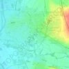 Topografische kaart Les Maillots, hoogte, reliëf
