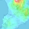 Topografische kaart O Agro da Cuña, hoogte, reliëf