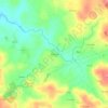 Topografische kaart Boimente, hoogte, reliëf