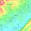 Topografische kaart Ticklerton, hoogte, reliëf