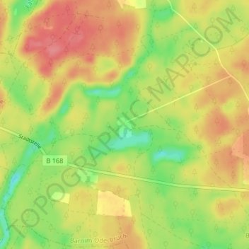 Topografische kaart Blumenthal, hoogte, reliëf