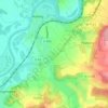 Topografische kaart Petite Hettange, hoogte, reliëf