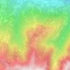 Topografische kaart Samoens 1600, hoogte, reliëf