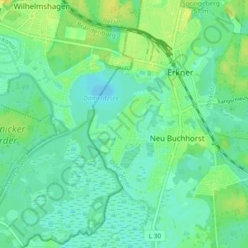 Topografische kaart Neuseeland, hoogte, reliëf