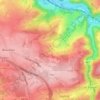 Topografische kaart Le Péry, hoogte, reliëf
