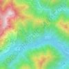 Topografische kaart Sassiglioni, hoogte, reliëf